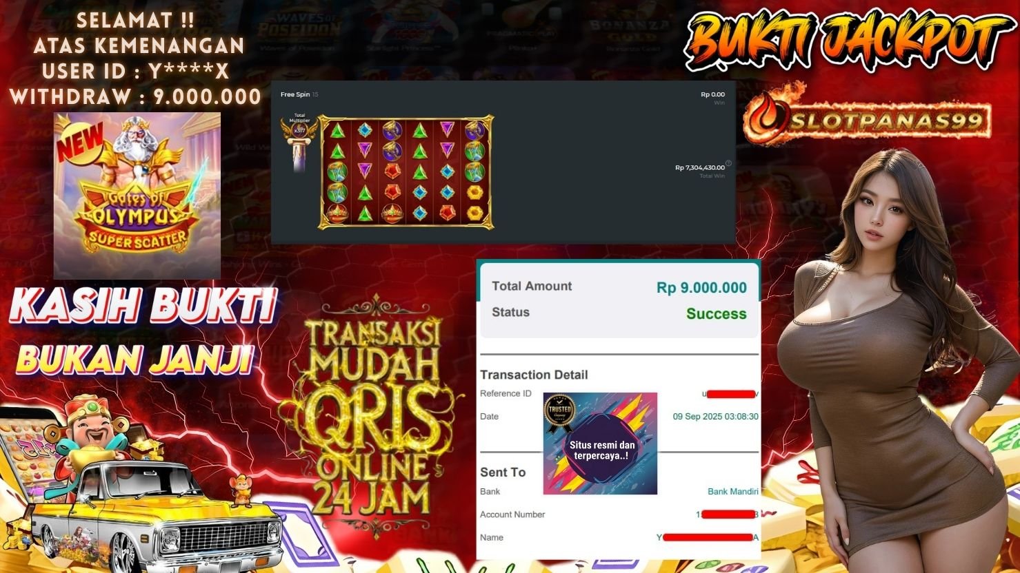 SLOTPANAS99 JACKPOT SLOT GATES OF OLYMPUS SUPER SCATTER